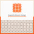 Woven PVC Table Mats / Placemats for Dining Table at Home (Evan - Set of 6)